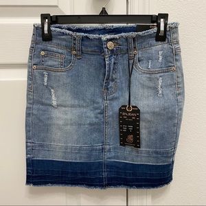 Mini jean skirt